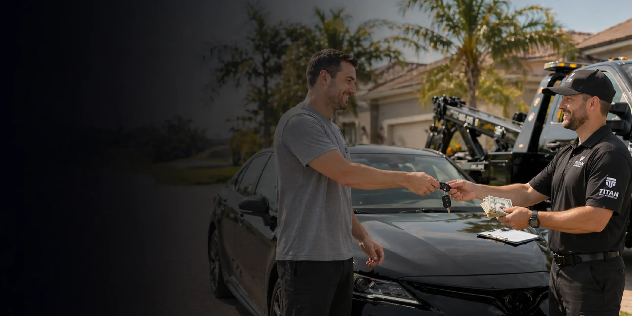 Sell your car for cash in St. Petersburg and Tampa — free same-day pickup